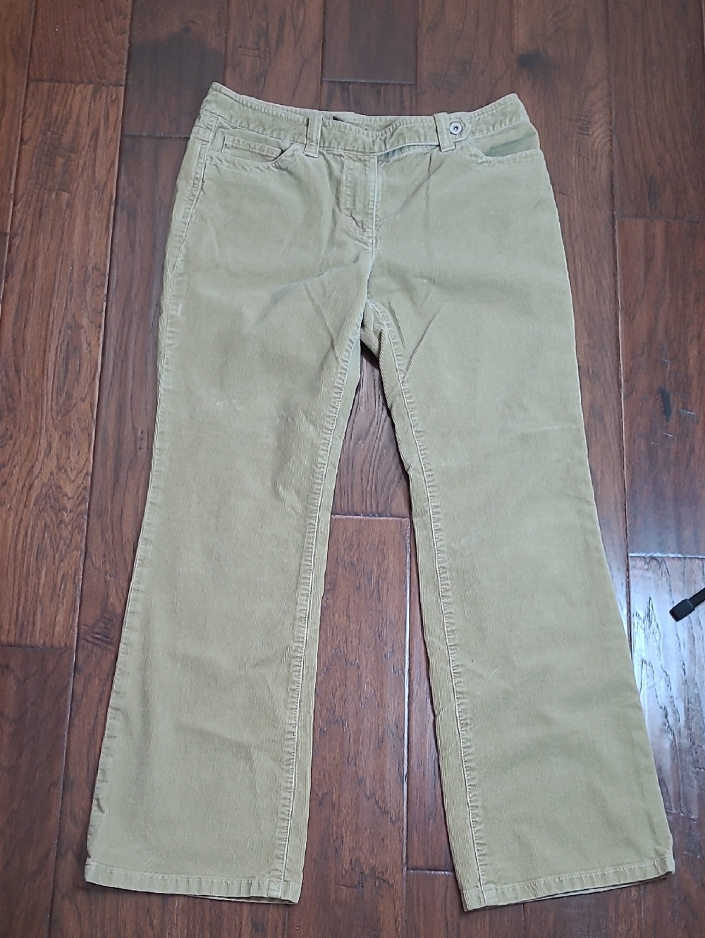 Ann Taylor Tan Corduroy Modern Fit Lindsey Waist Pants size 8